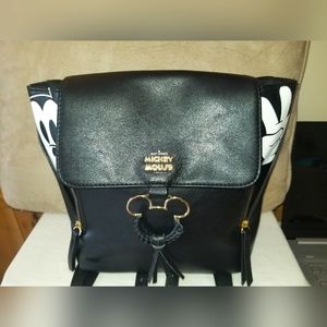 Disney's Peekaboo Mickey Mouse backpack purse, w/ gold accents!